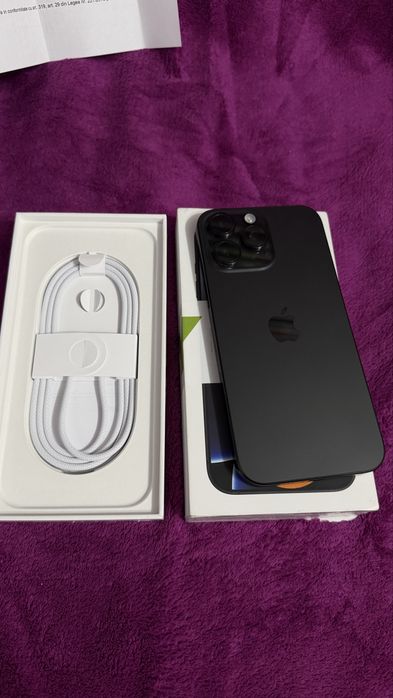 Iphone 16 pro  max 256 garantie black