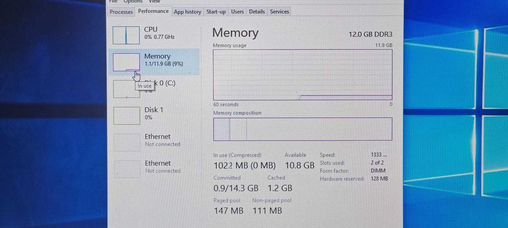 PC Intel i5-4460 12GB DDR3 ssd 120GB hdd 2TB