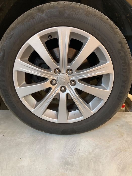 Jante subaru impreza wrx R17 5x100 anvelope GoodYear vara 215 55 R17