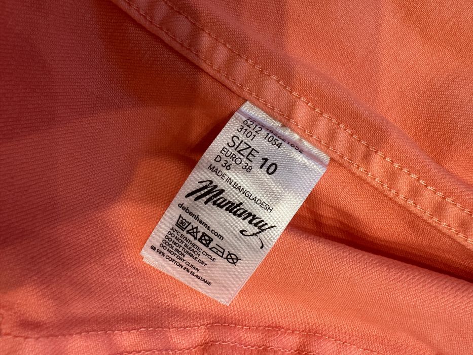 Jacheta jeans portocalie S noua