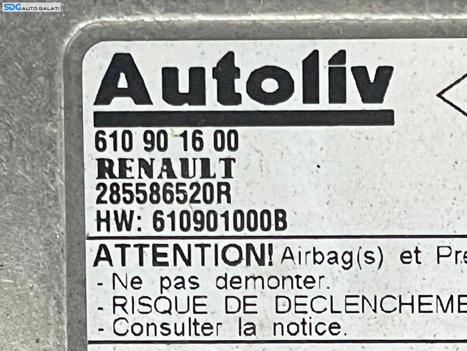 Unitate Modul Calculator Control Airbag Renault Laguna 3 2007 - 2015 Cod 285586520R 610901600 [L3769]