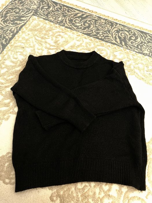 Шерстяные кофты черная/бежевая