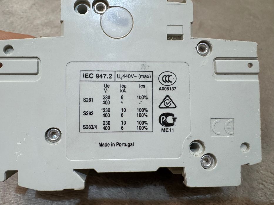 Siguranță automată trifazică ABB S283 C100 (100A) - NOUĂ / Nefolosită