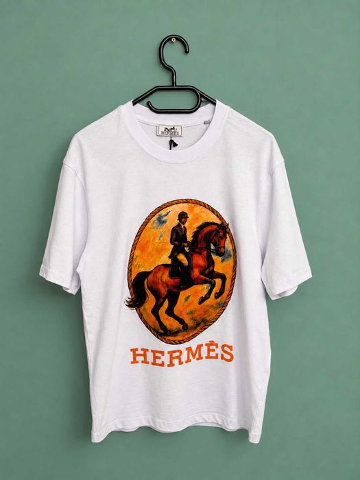 Tricou Hermes, Alb, Bumbac, Mărime L