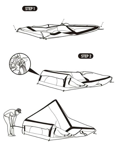 Надувная палатка домик 300х220х195 см
