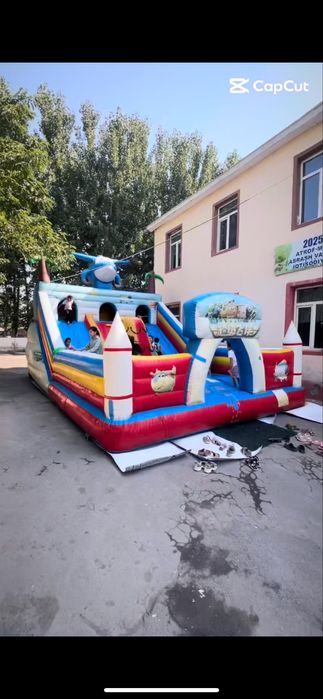 Batut arenda ijara ga qoyiladi turli xil model va razmerlarda mavjud