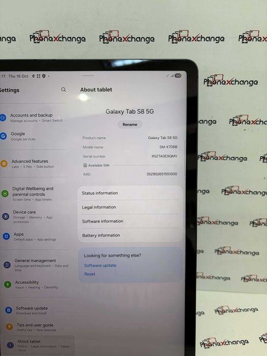 Galaxy Tab S8 5G SM-X706B