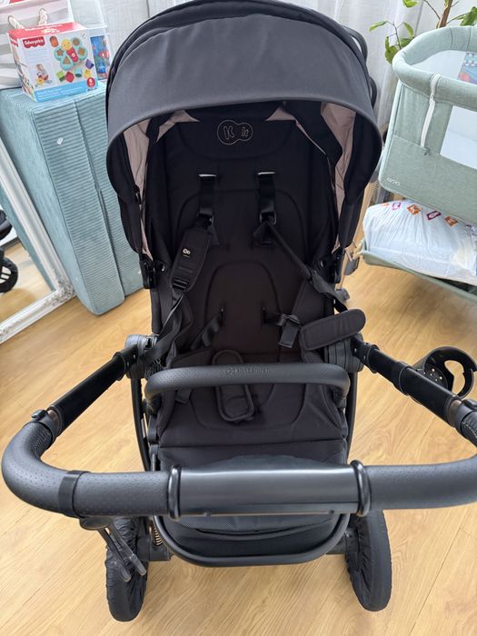 Бебешка количка 2 в 1 KinderKraft Nea 2, Midnight Black