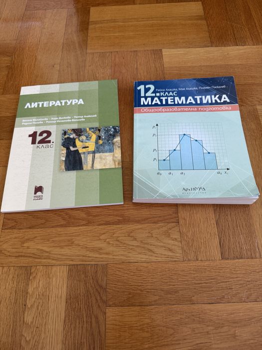Учебници за 12. клас – литература и математика