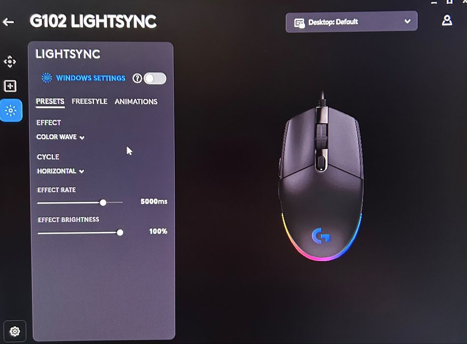 Mouse logitech g102 lightsync