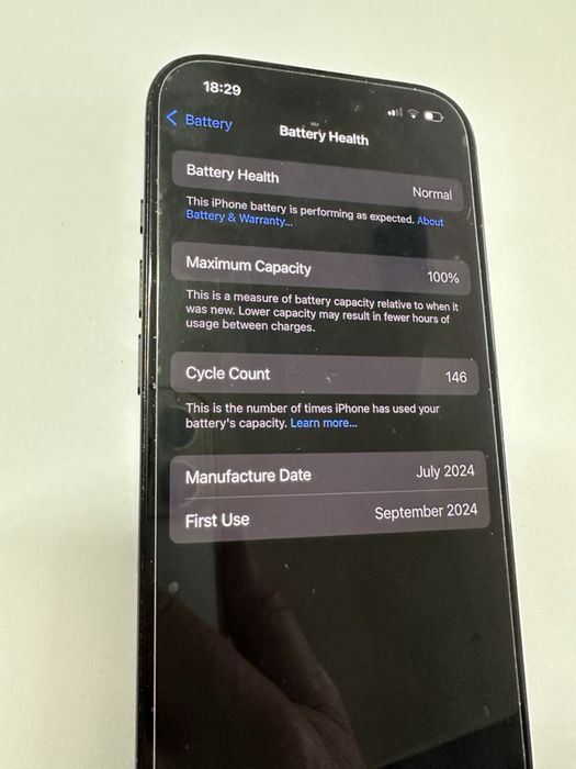 Vand iphone 16 pro Black Titanium