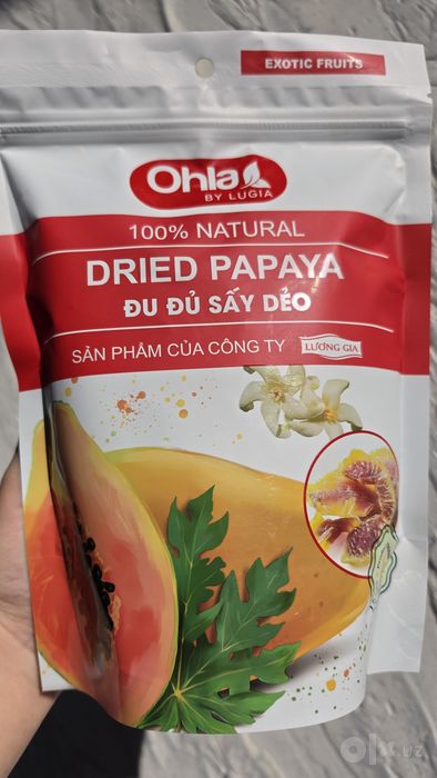 Сушеная Папая папайя папайа papaya Quritilgan сушенная dried papaya