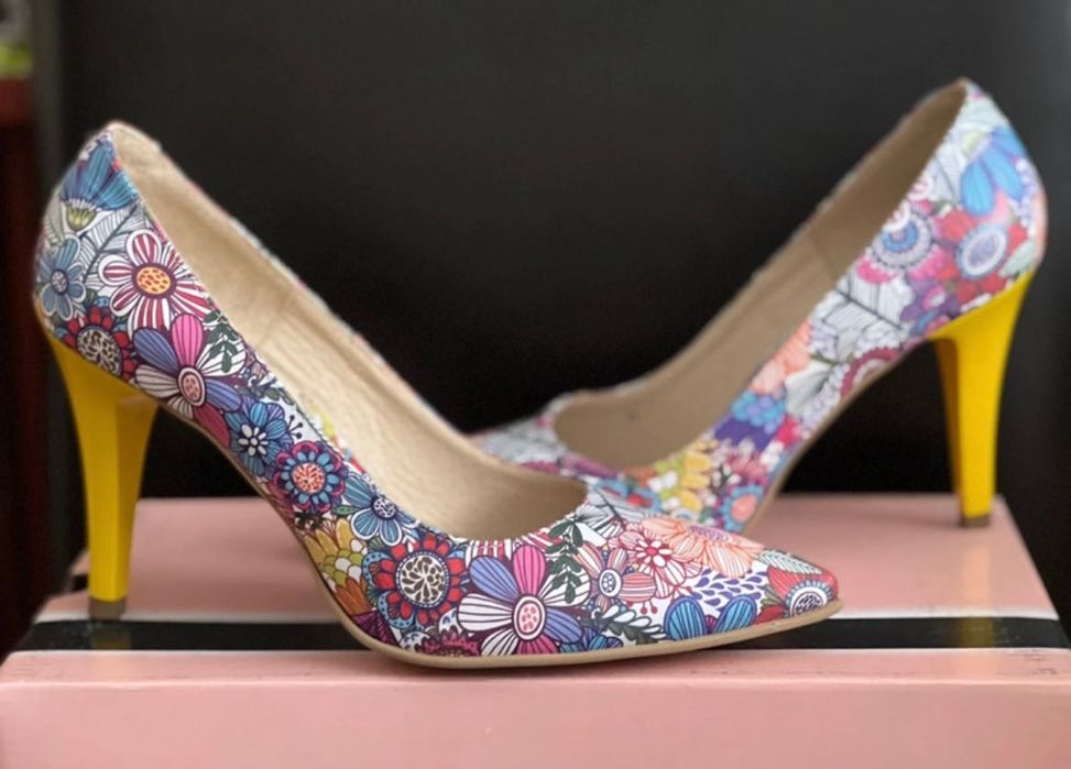 Stiletto piele naturală