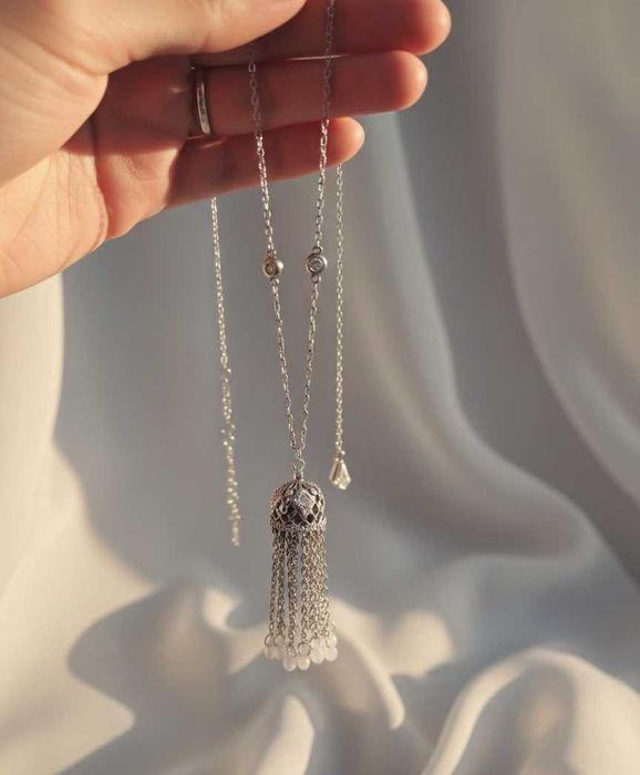 Серебряная подвеска "Купол + дождик"