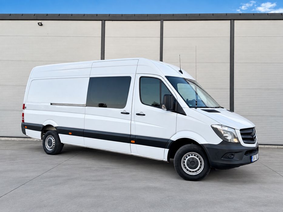 Mercedes-Benz Sprinter 316 CDI XXL Mixt  4+1 locuri -3,5 T, 2016, 2.2 CDi 163 CP Fara rugina l Camera l Navigatie l