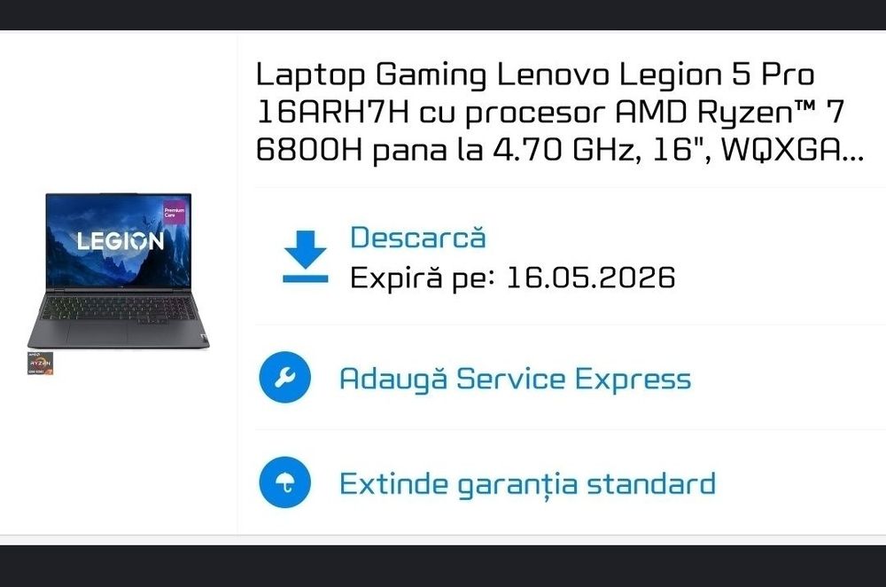 Laptop Gaming Lenovo Legion Pro