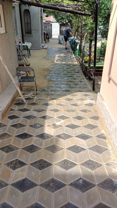 Fabricam pavaje și pavele rezidentiale curte și gradina Montaj