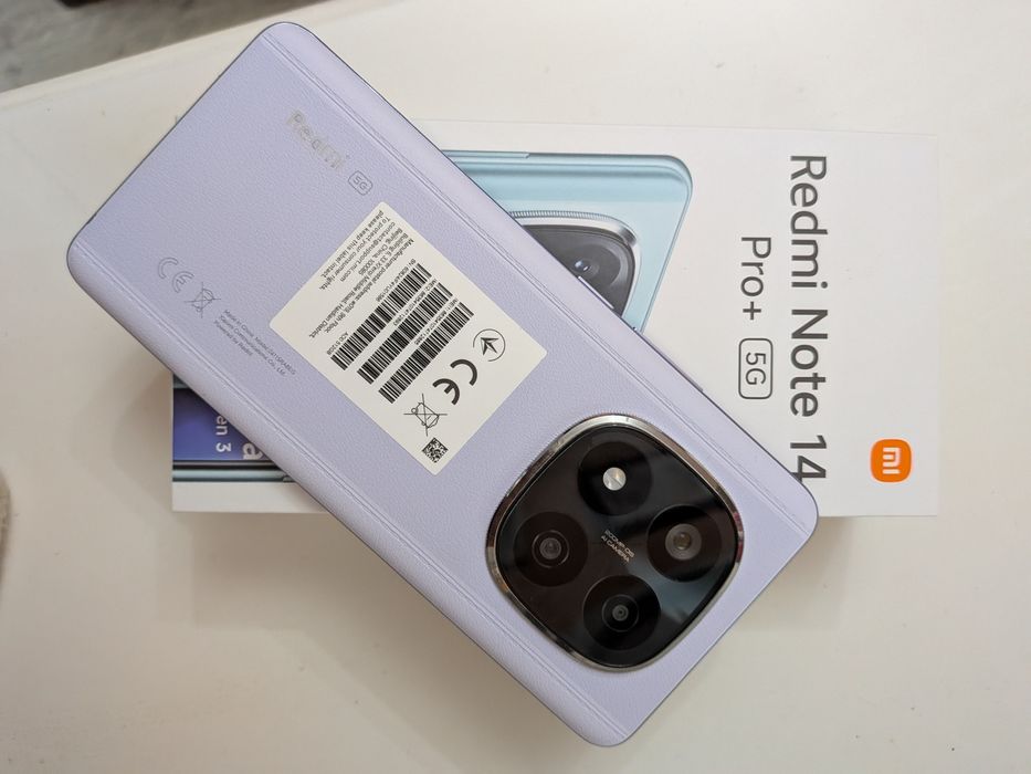 Смартфон Xiaomi Redmi Note 14 Pro+, 8GB RAM, 256GB, 5G, Lavender Purple