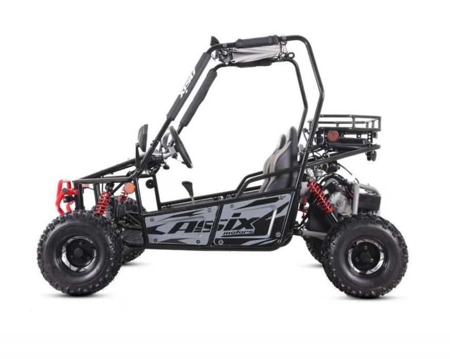 Asix Buggy 125cc, roti 7 inch, 3+1 viteze, culoare gri/negru