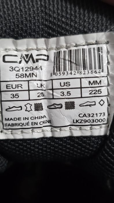 Ghete Munte / Bocanci Trekking CMP Rigel Mid - Mărimea 35 - Stare Exce