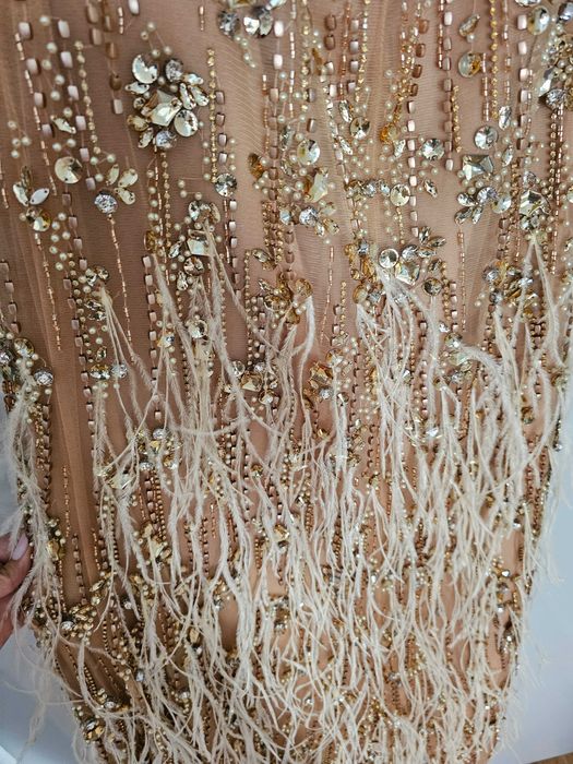 Rochie ocazie deosebita (pene si cristale)