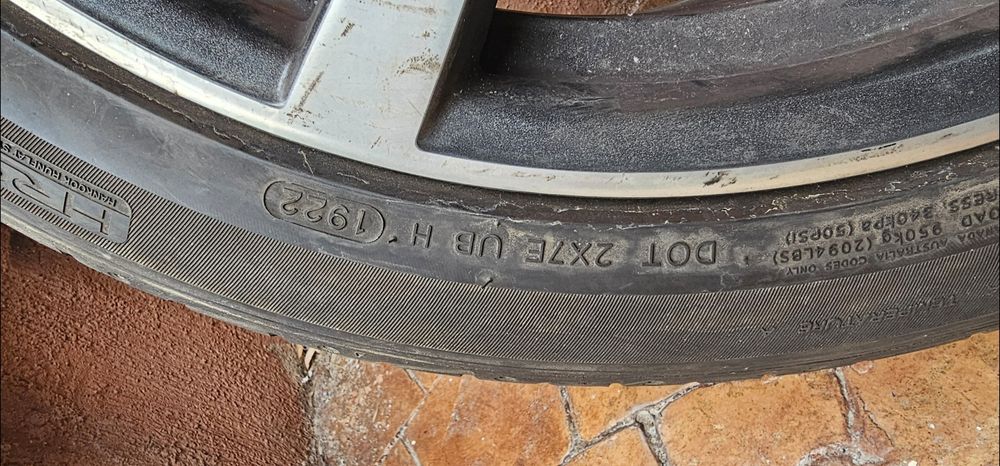 Set 4 jante BMW originale pe 20” cu anvelope Hankook – X5 E70