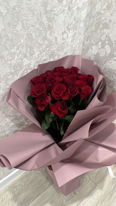 Свежий букет цветов, 27 штук