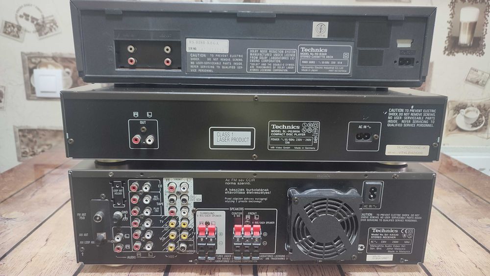 Amplituner, CD player și Deck autoreverce Technics