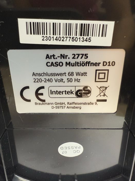 Отварячка за буркани/капачки Caso