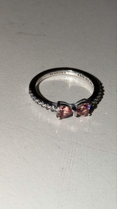 Кольцо Pandora Розовый бант. ОРИГИНАЛ!