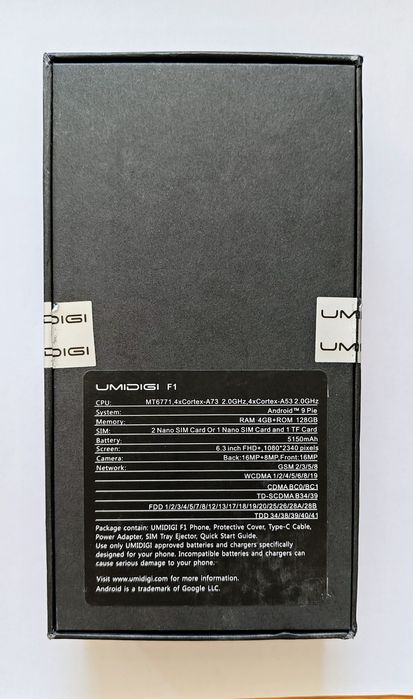 Смартфон Umidigi F1