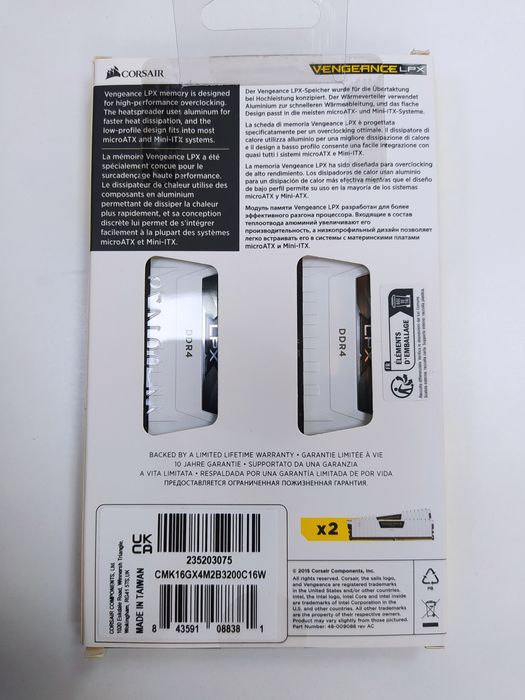 Corsair Vengeance LPX DDR4 2x8 3200MHz