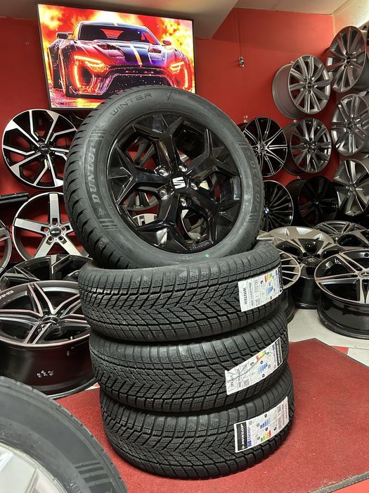 16 ц 5х112 Джанти с Зимни гуми Audi Q2 Seat Ateca Skoda Koroq VW T-Roc