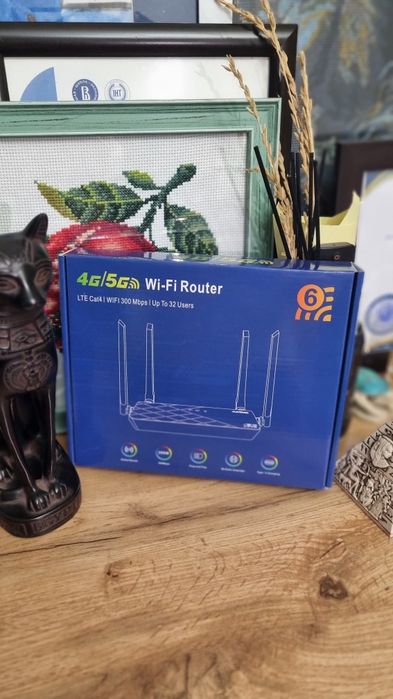 # 4G 5G LTE CPE SIM Kartali WiFi Router 300Mbps SIM Card Роутер