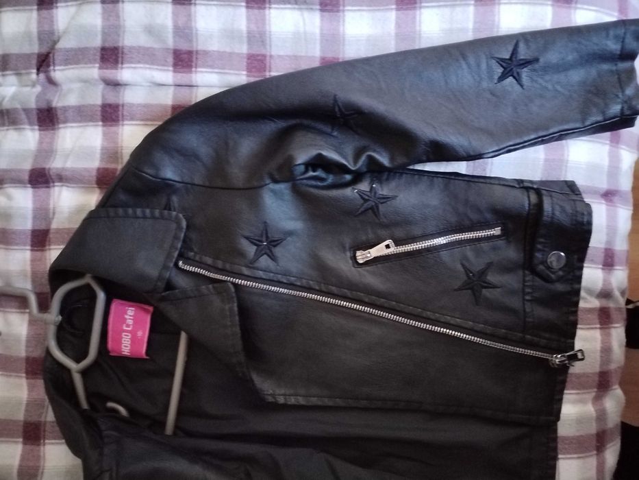 Топло зимно яке и готино Кожено яке