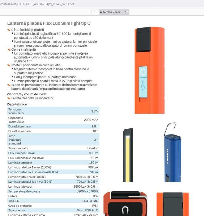 Slim Lux magnetic LED BERNER