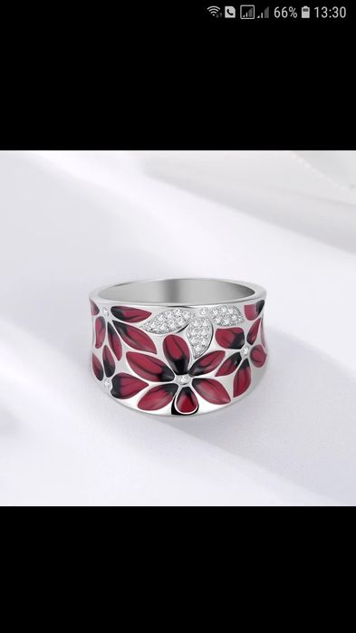 Женский серебрянный комплект