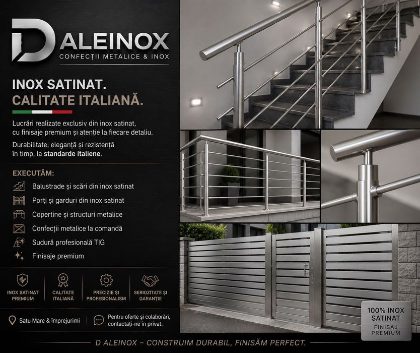 Cautam colaborari inox confecții metalice