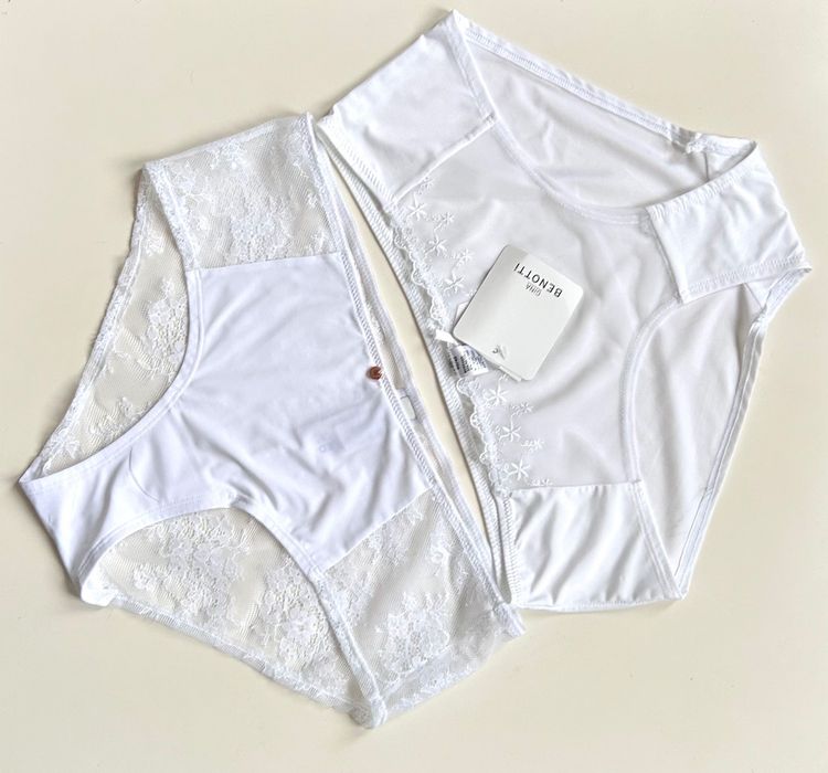 Нова бельо Shape control бикини, нови бели бикини Benotti