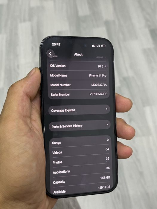Iphone 14 pro.   256/6