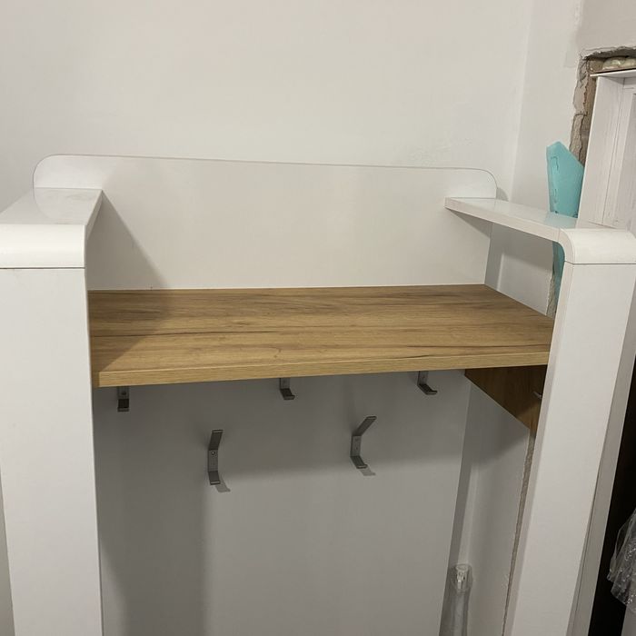 Портманто бял гланц