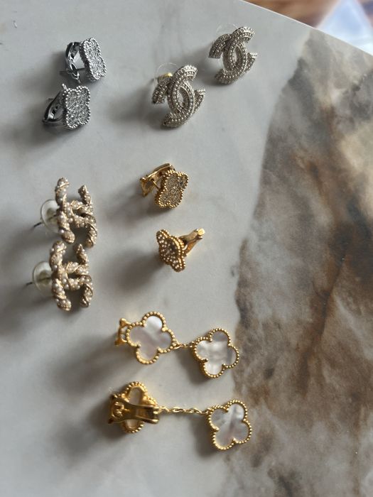 Обеци със златно покритие