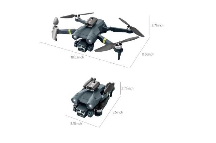 Сгъваем дрон  M3 MAX, Двойна камера HD,Избягва препятствията,35 минути