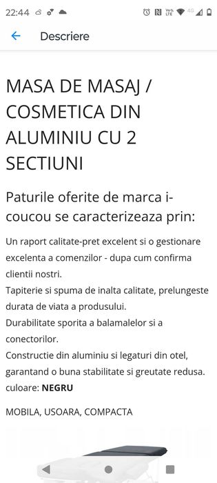 Pat cosmetică/masaj