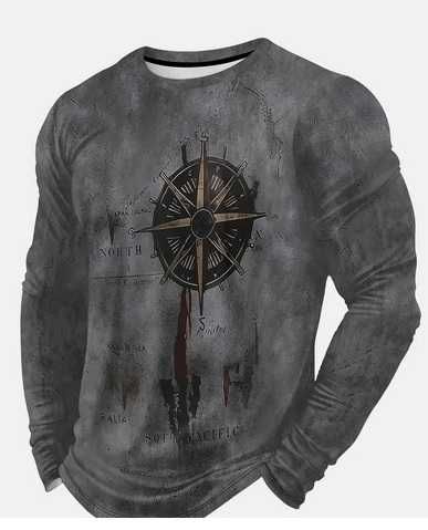 Блузи с принт - дълъг ръкав