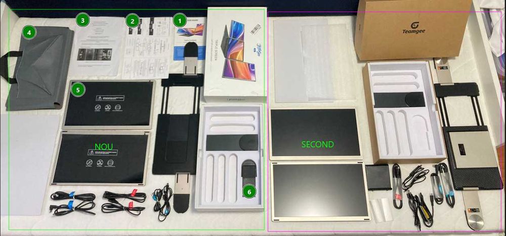 CADOU CRĂCIUN - 2 Bucati Extender de monitor | Teamgee S6 15.6 Full HD