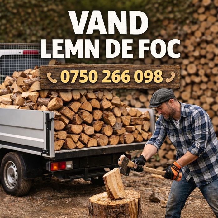 Vând lemne de foc tăiate și crăpate