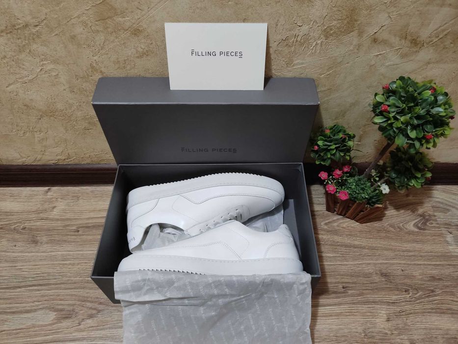 Filling Pieces бели мъжки кецове №45
