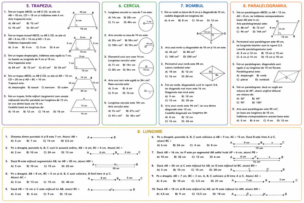 Meditații : Limba si literatura română / Matematică – clase primare, gimnaziu și pregătire pentru Bacalaureat