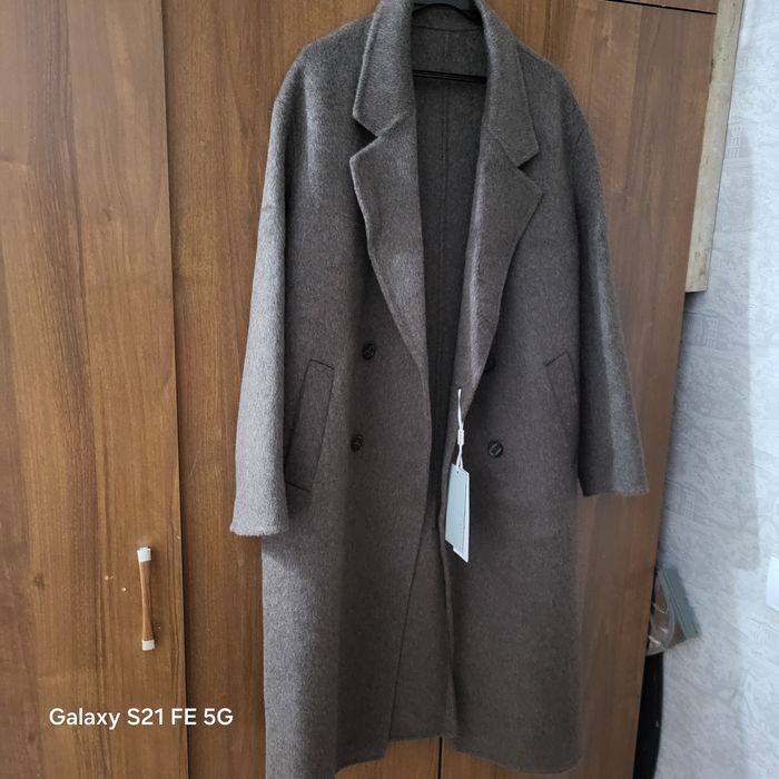 Мужское шерстяное пальто (Овечья шерсть), размер 48-50. Новое!